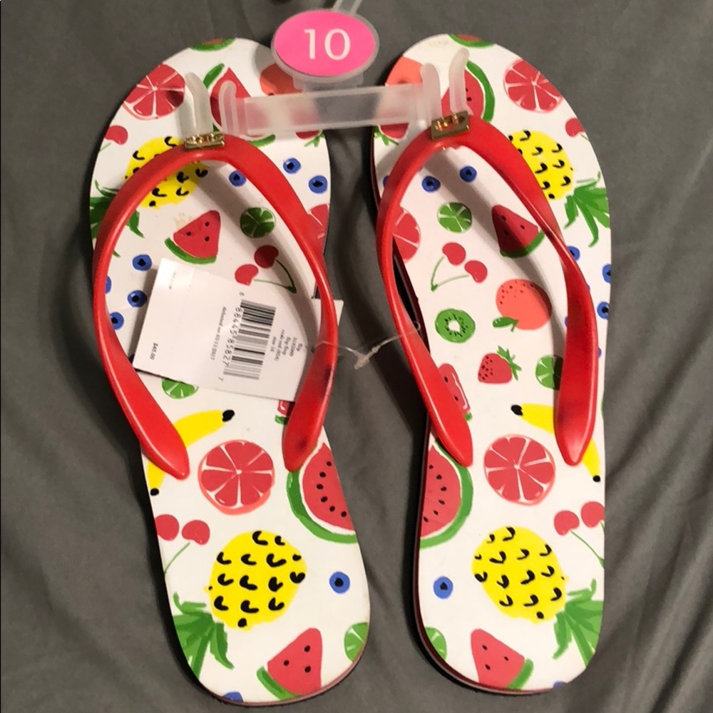 Kate spade flip flops.